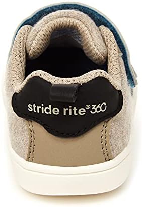Обувки за бебета Stride Обряд 360, обувки Hayden First Walker за момчета, цвят каки (размер 4)