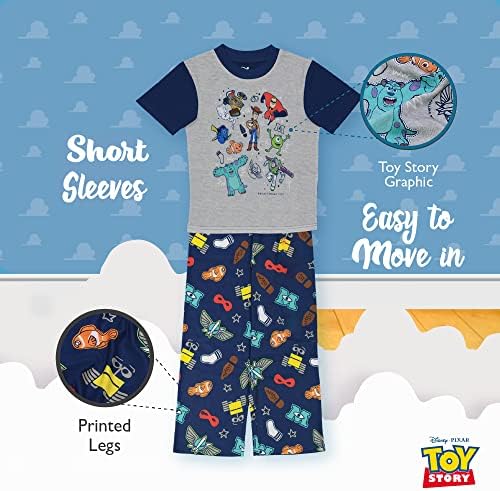 Комплект пижама Свободно намаляване от 3 теми за момчетата на Дисни с Малък Мики Маус | Pixar Lightyear | Toys Story 4