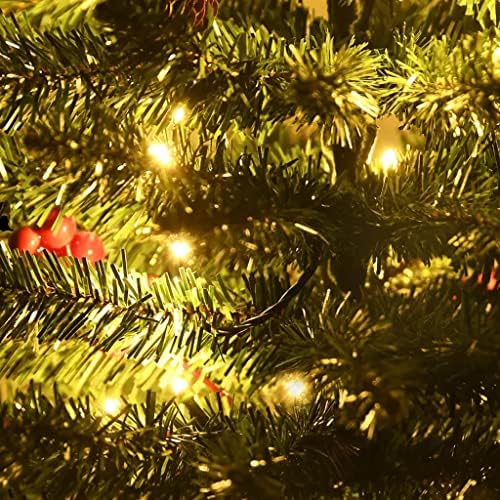 Изкуствени Коледни елхи VidaXL 2 бр с Венец, Венец и светодиодите