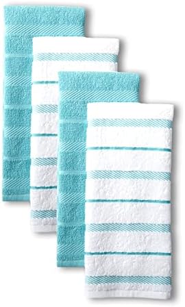Комплект кухненски кърпи / хавлии KitchenAid Albany от 4 опаковки, Синьо-бели, 16 x26
