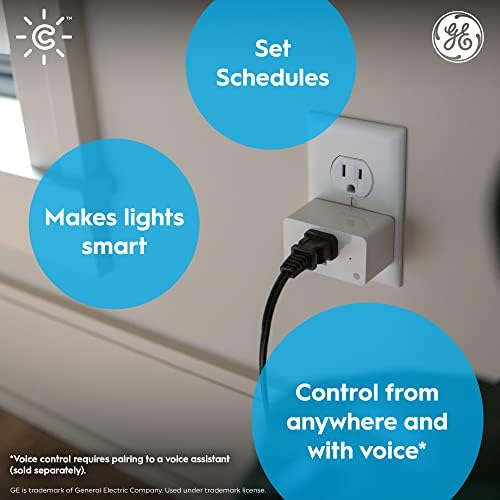 Умни led крушки GE CYNC, което Променя цвета, с подсветка, Bluetooth и Wi-Fi интернет и Съвместими Лампи за външни прожектори PAR38