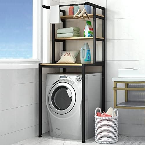 Рамки за съхранение на перални машини BKGDO, Подова Поставка над Тоалетна, Дългогодишна Дървена Стойка за пералната машина, Рамка