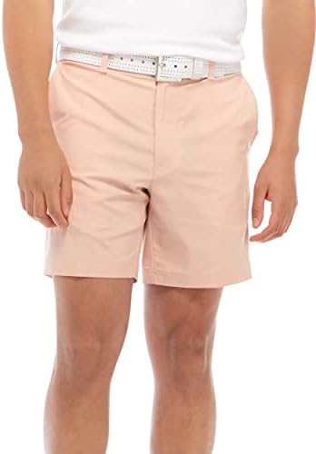 Мъжки къси панталони за голф PGA TOUR 7 инча с плоска предна част и Активен колан