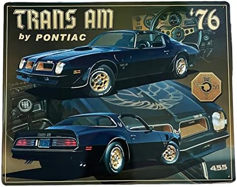 1976 Метална Табела Trans AM by Pontiac, Ретро Гараж, скален феномен дяволския Фигура Мъжете, Класическа Ретро Табела на Автомобила