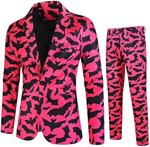 Мъжка Мода Всекидневния Печат Леопардовый Принт Ретро Костюм Мъжки Панталони Са Коледни Костюми