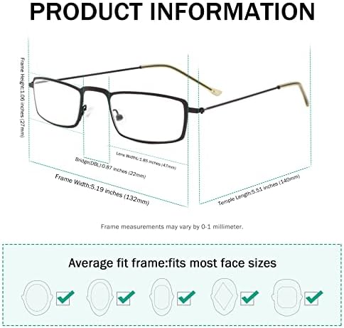 Eyekepper Спестете 10% на 5 опаковки класически очила за четене за мъже и 5 опаковки ридеров на половин око +2,50