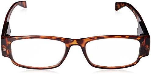 Foster Grant Мъжки слънчеви Очила за четене Lloyd Lightspecs с подсветка, Правоъгълни Очила за четене, Черепаховые /Фолио, 59 мм,