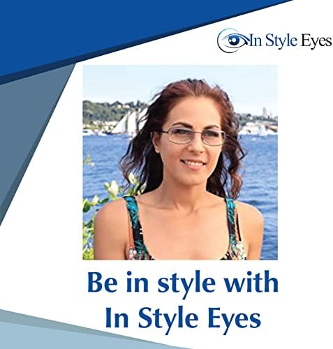 In Style Eyes Enda Middle - Италиански дизайнерски очила за четене с бифокальным увеличение в метална рамка, неполяризованные лещи