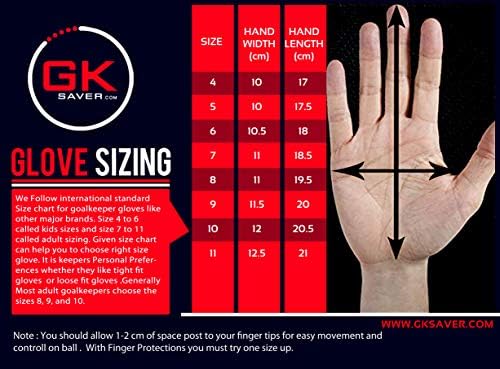 GK Saver Футболни Вратарские Ръкавици Професионални 3D Затъмнени запазване на пръстите Вратарские Ръкавици Размер от 6 до 11