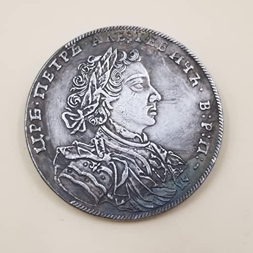 Старинни Занаяти Месинг Със Сребърно Покритие Стари Сребърни Долара Сребърни Кръгли Чуждестранни Монети Антични Колекция