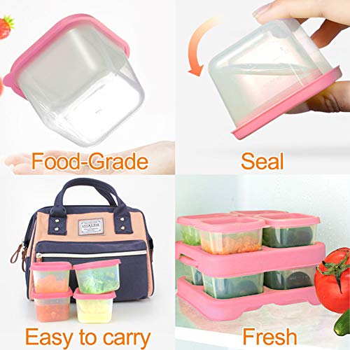 Пластмасови контейнери за съхранение на храна Matyz в опаковка по 12 броя с затегнати капачки, безопасни за замразяване във фризера