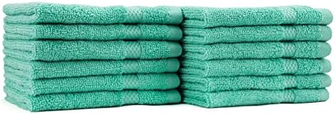 Памучни кърпички за пране AKTI Premium, опаковка 12, 13x13 см, 520 г, Силна, бързо съхнещи и добре Абсорбиращи Почистващи Кърпички