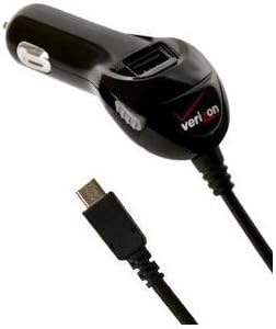 Зарядно за кола OEM Verizon с USB порт за Motorola Droid X2 MB870 (черен)