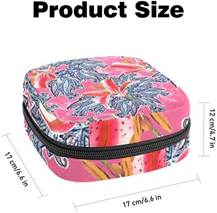 Цветен Свят Чанта За съхранение на Хигиенни Кърпички Преносим Период Комплект Чанта-Възглавница за Менструална Купи Чанта с цип