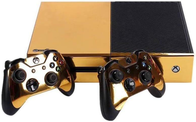 NNHAI златен гланц стикер върху кожата за контролер ONE Console + vinyl стикер Kinect - (Цвят: златен)