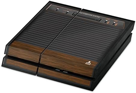 Кожата ZOOMHITSKINS PS4, съвместима с Playstation 4, Дек магнитола Олдскул Vintage Retro Wood Machine, кожа за 1 конзола PS4, здрава