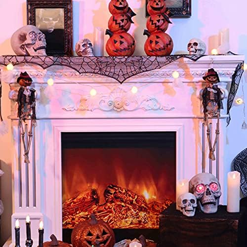 16Достъпни Украса във формата на Скелет за Цялото тяло за Хелоуин с Подвижни Стави за Къща с Духове, Реквизит, Декорация, Вечерни,
