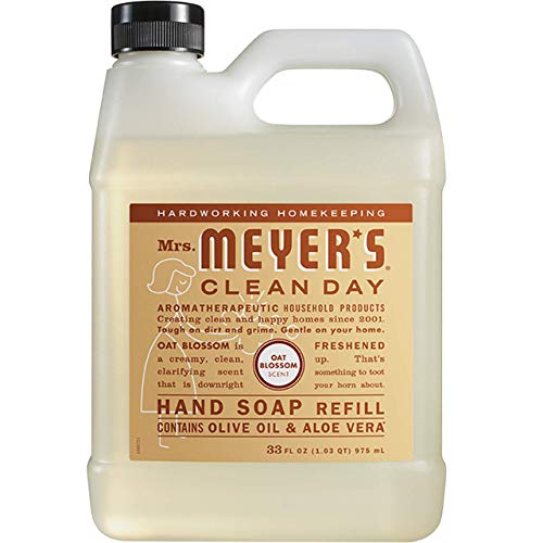Течен сапун за ръце Mrs. Meyer's Clean Day с аромат на цветове на овес (33 грама - 2 ОПАКОВКИ)