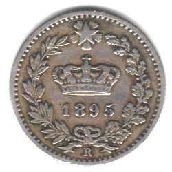 1895-R Италия Монета в 20 Чентезими КМ28.2