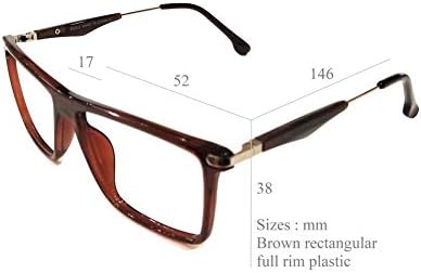 Компютърни очила На lifestyle с лещи Crizal пластмаса 52 мм кафяв дизайн unisex_alacfrpr3895