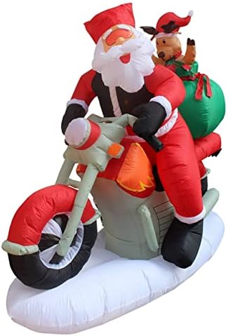 Два комплекта бижута за Коледно парти, в комплектът включва Надуваем Дядо Коледа на оленях дължина от 6 фута, катающийся на мотоциклет,