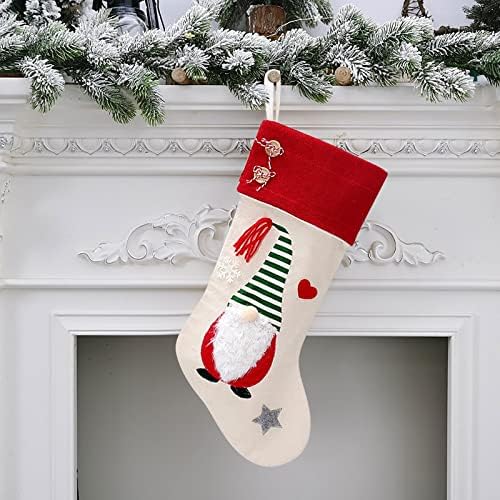 Коледни Декоративни Чорапи Подарък Пакет Коледни Чорапи, Аксесоари За Украса на Коледната Елха 10x6 инча Подарък за Деня на Майката