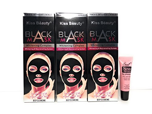Избелващ комплекс Kiss Black Beauty Mask Free StarryLipgloss 10 Мл (опаковка от 3 броя)