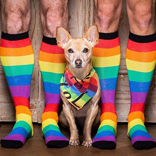 50 Бр. Кърпи за кучета Pride, с Преливащи се цветове Кърпи за Кучета, Празнични Кърпи за Кучета, Триъгълни Шалове за Кучета, Престилки,